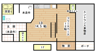 ニセコ不動産（中古物件）間取り図１階