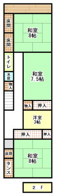 ニセコ不動産（中古物件）間取り図２階